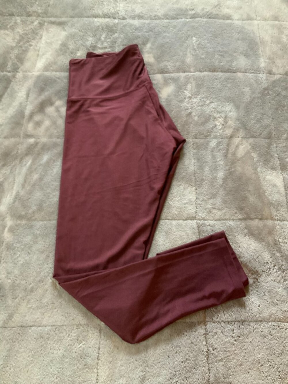 ShoSho Women's Junior Size M Maroon Leggings (1316)